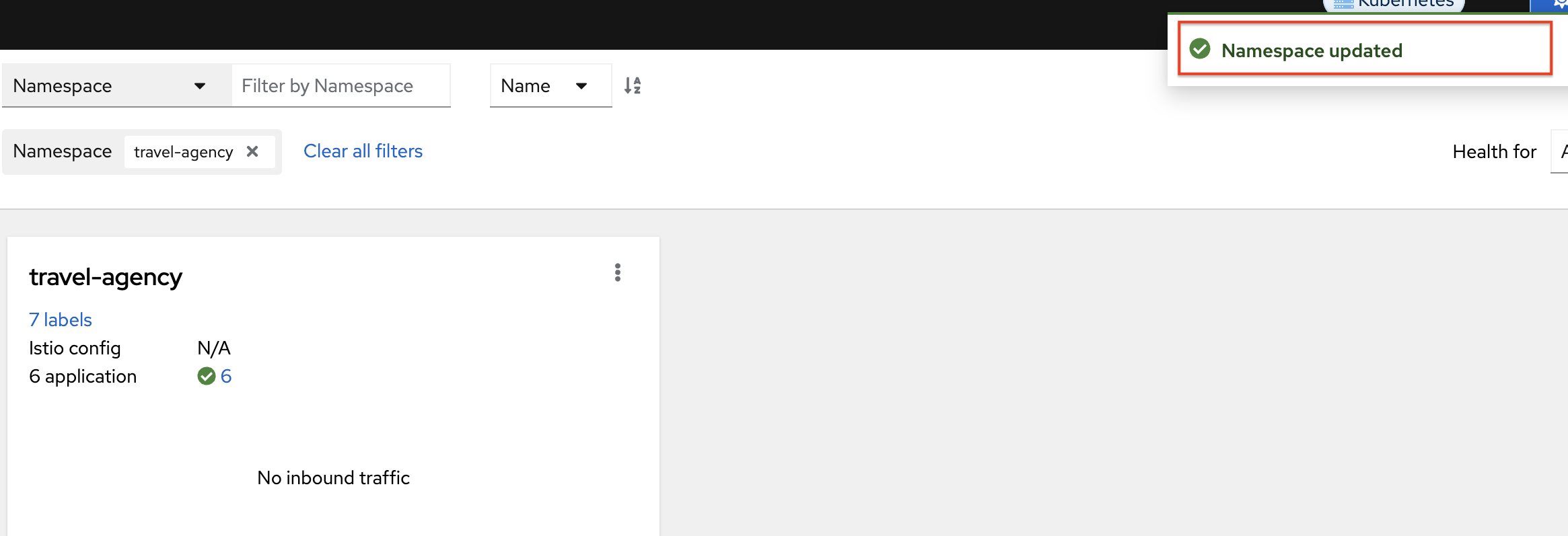 kiali enabled confirmation