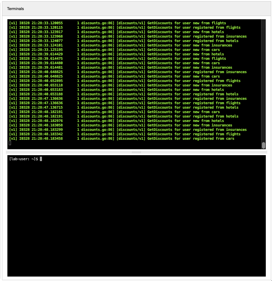 log output pre rollout